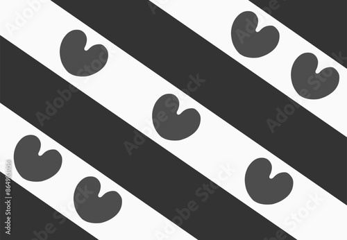 Illustration vector flag Friesland or Frisia flag, province in the northwest Netherlands. Black and white Friesland patriotic symbol.