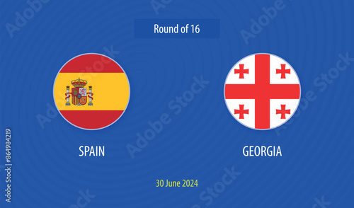 Spain vs Georgia soccer scoreboard Europe tournament