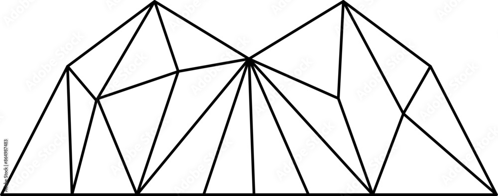 Geometric Mountain Lines Geometric Mountain Lines