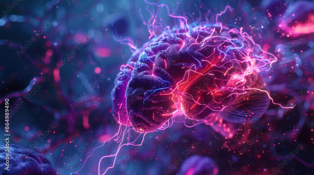 High-Detail 3D Render of the Brain High-Detail 3D Render of the Brain