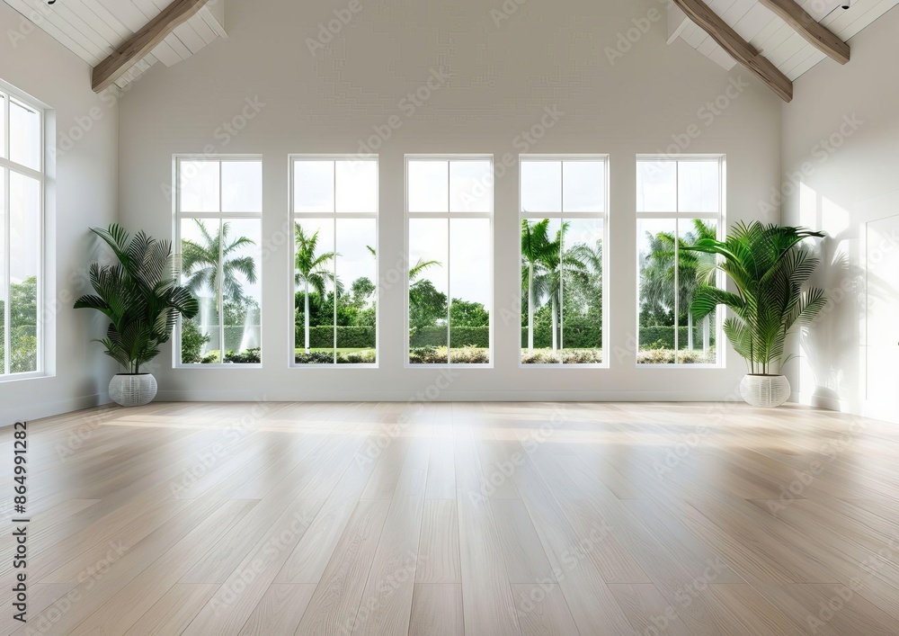 Zen Oasis Serene Meditation and Yoga Room with Bamboo Flooring Soft Lighting and Greenery Zen Oasis Serene Meditation and Yoga Room with Bamboo Flooring Soft Lighting and Greenery