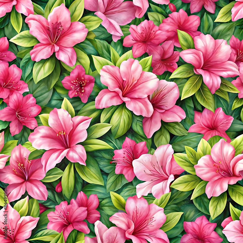 Obraz premium Flowers Seamless Pattern. Floral Pattern. Vibrant patterns. Floral textures. Seamless backgrounds. Design ideas. Flower art. Flower background. Spring flowers pattern.