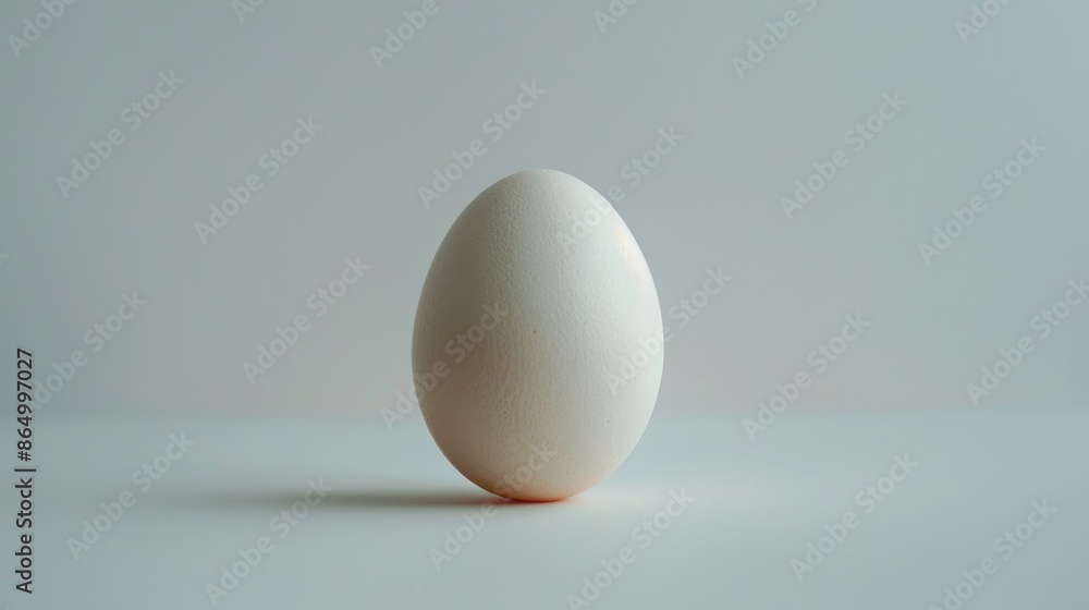 White background with an egg White background with an egg