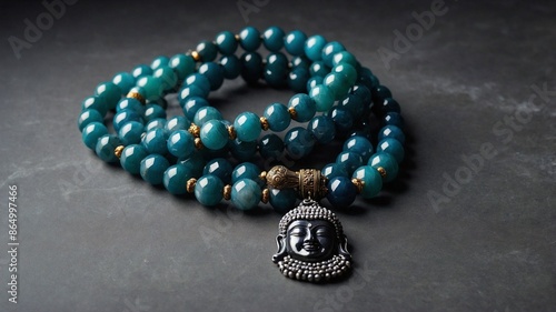 Mala necklace with Buddha pendant