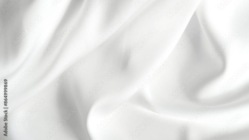 Fototapeta premium white silk fabric background copy space.