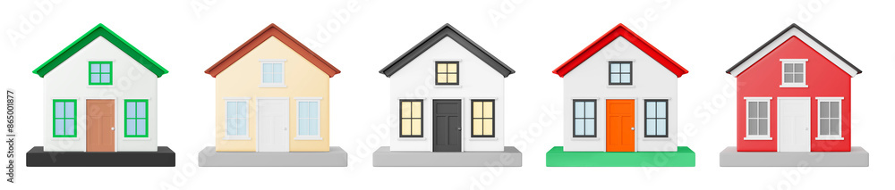 3d of house set 3d of house set