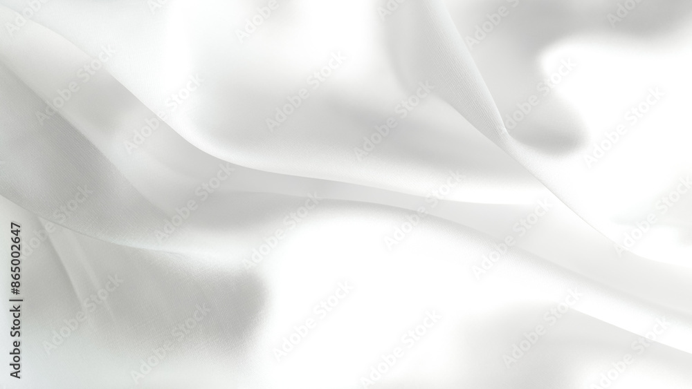 Obraz premium white silk fabric background copy space.