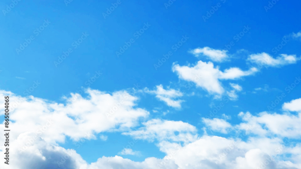 青い空と白いもくもく雲 青い空と白いもくもく雲