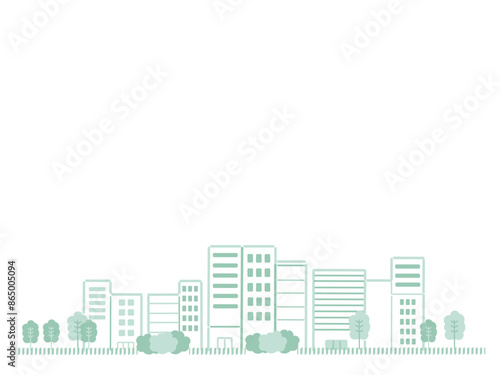 街並みのイラスト