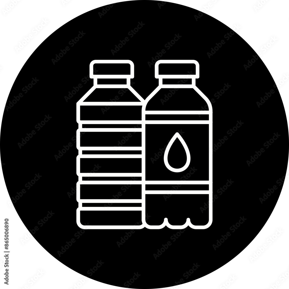 Water bottles Icon Water bottles Icon