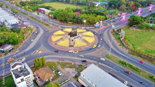 Aerial Views of Buri Ram Province, Thailand