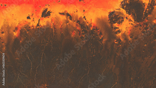 Volcanic lava landscape texture