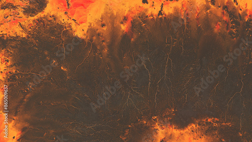Volcanic lava landscape texture