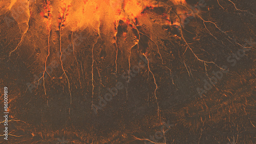 Volcanic lava landscape texture