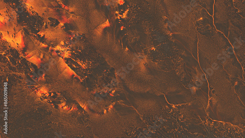 Volcanic lava landscape texture