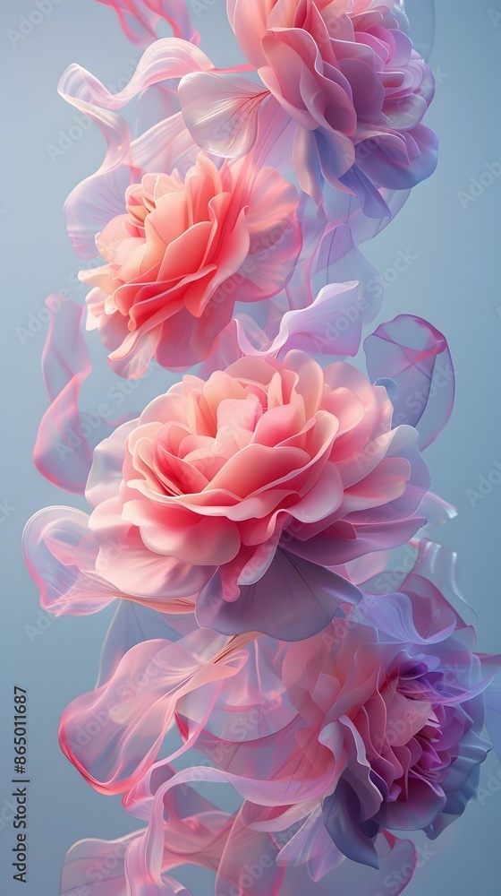Alluring Japanese-influenced Vibrant Rose Wedding Bouquet with Swirling Satin Ribbons Conveying Elegance and Ecstasy Alluring Japanese-influenced Vibrant Rose Wedding Bouquet with Swirling Satin Ribbons Conveying Elegance and Ecstasy