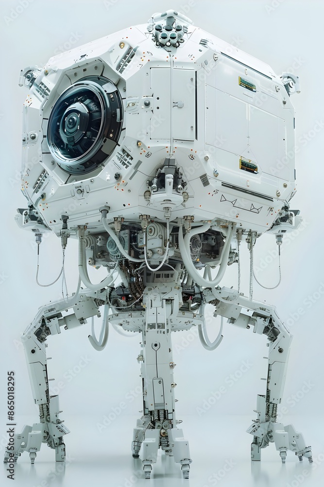 Perilous and Needle-like Imaginative Design of a Colossal Otherworldly Mechanical Framework in Minimalist Studio Perilous and Needle-like Imaginative Design of a Colossal Otherworldly Mechanical Framework in Minimalist Studio