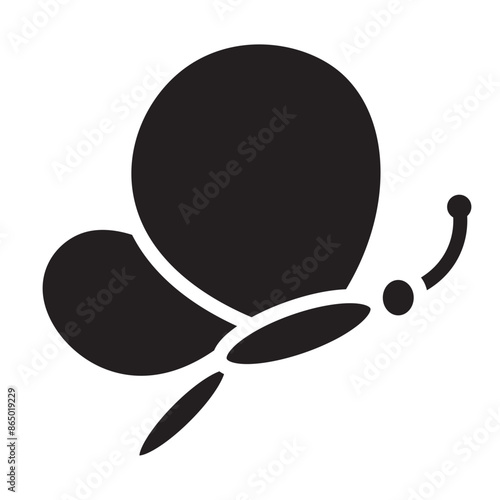 Butterfly Vector Glyph Icon Design