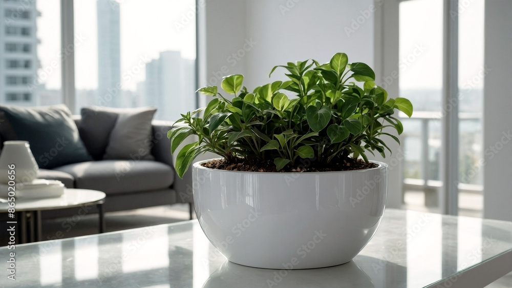 plants on a white plant pot in a condominium, growing plants in a Modern Condominium, eco, green plants, Nature in a City life, close-up plants in a white condominium. plants on a white plant pot in a condominium, growing plants in a Modern Condominium, eco, green plants, Nature in a City life, close-up plants in a white condominium.