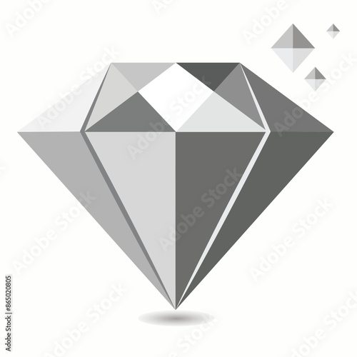 Diamond icon or Jewelry symbol Gem Stone 