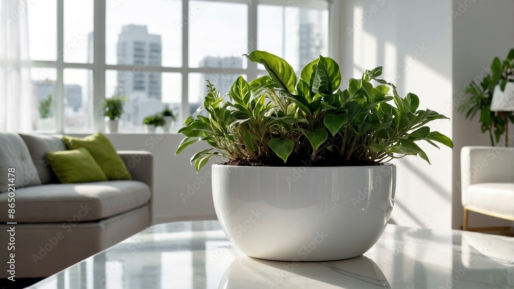 plants on a white plant pot in a condominium, growing plants in a Modern Condominium, eco, green plants, Nature in a City life, close-up plants in a white condominium. plants on a white plant pot in a condominium, growing plants in a Modern Condominium, eco, green plants, Nature in a City life, close-up plants in a white condominium.