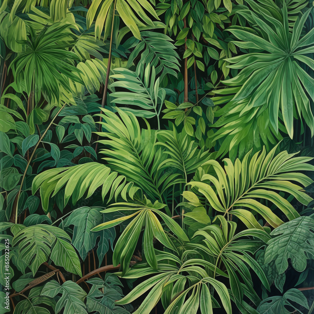 Fototapeta premium Ancient Rainforest Flora