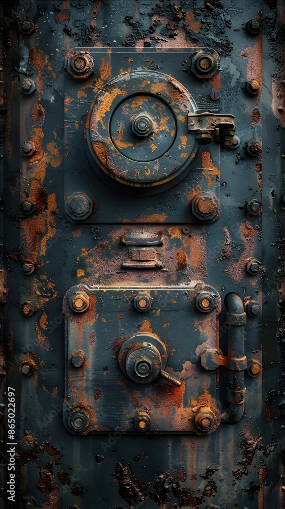 Weathered and Rugged Industrial Boiler with Gas Burner in Cinematic Photographic Style Weathered and Rugged Industrial Boiler with Gas Burner in Cinematic Photographic Style