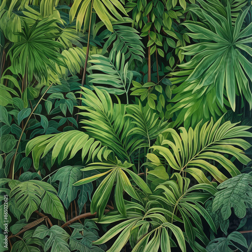 Wallpaper Mural Ancient Rainforest Flora Torontodigital.ca