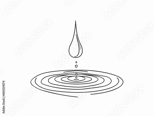 Purity: A Single-Line Ode to Water's Essence