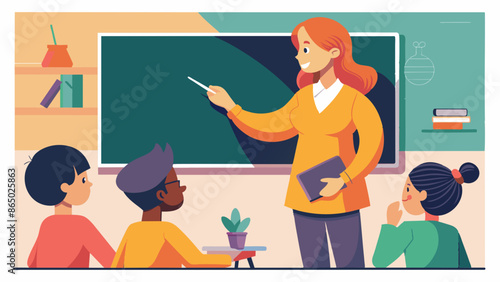Engaging Classroom Teaching: Young Educator and Attentive Students
