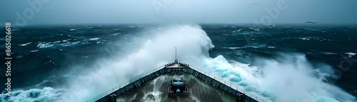 Dramatic Typhoon Scene View...