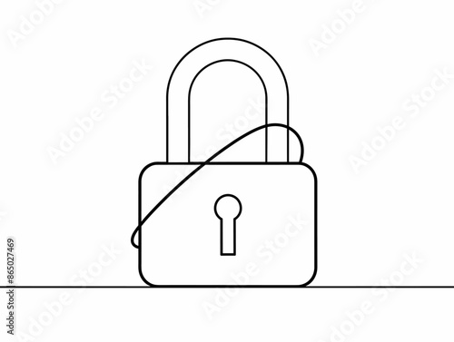 Single-Line Padlock: Unlocking Boundaries