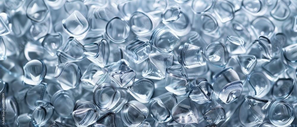 Panoramic close-up, high detail scan of PET (Polyethylene terephthalate) material, Generative AI Panoramic close-up, high detail scan of PET (Polyethylene terephthalate) material, Generative AI
