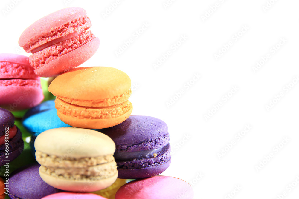 Colorful Macaron isolated on white background. Colorful Macaron isolated on white background.