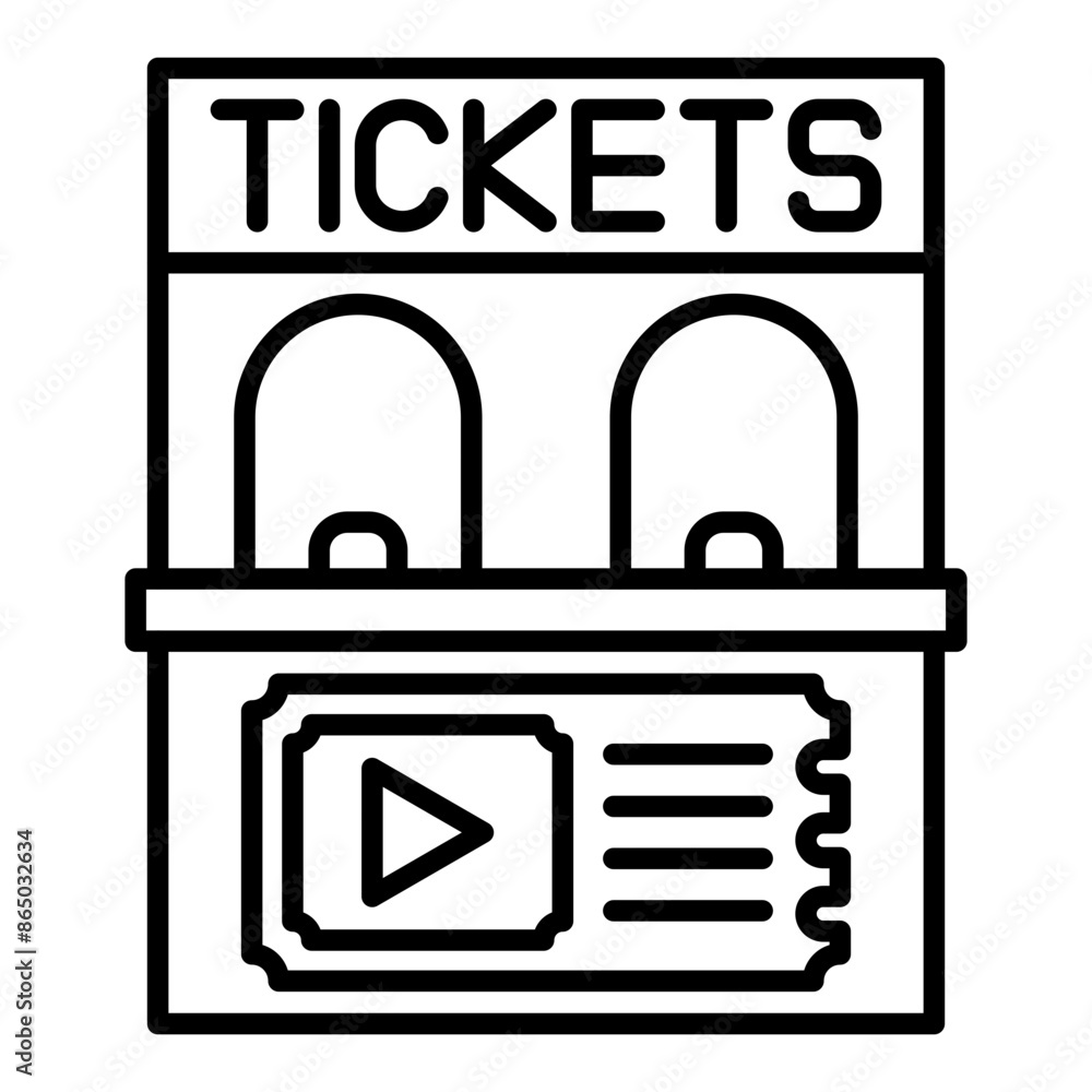 Ticket office Icon Ticket office Icon