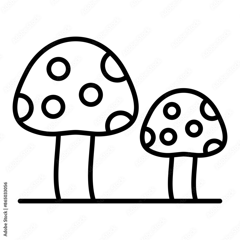 Fototapeta premium Toadstool Icon