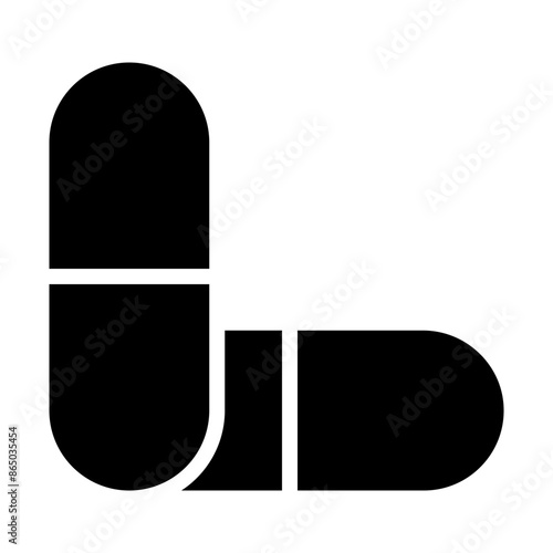 Capsules Vector Glyph Icon Design