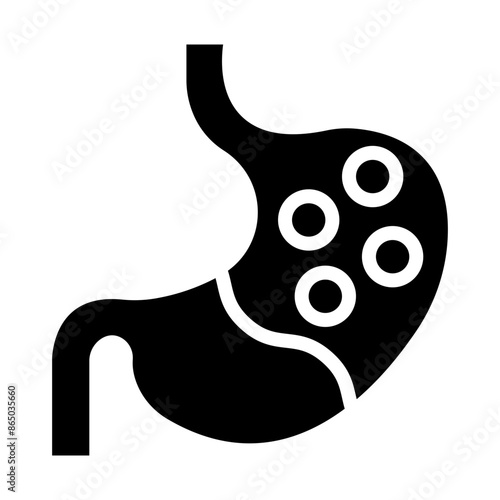 Gastroenterology Vector Glyph Icon Design