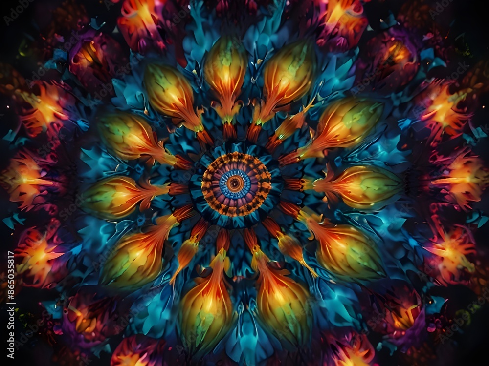 a kaleidoscope that spins a kaleidoscope that spins