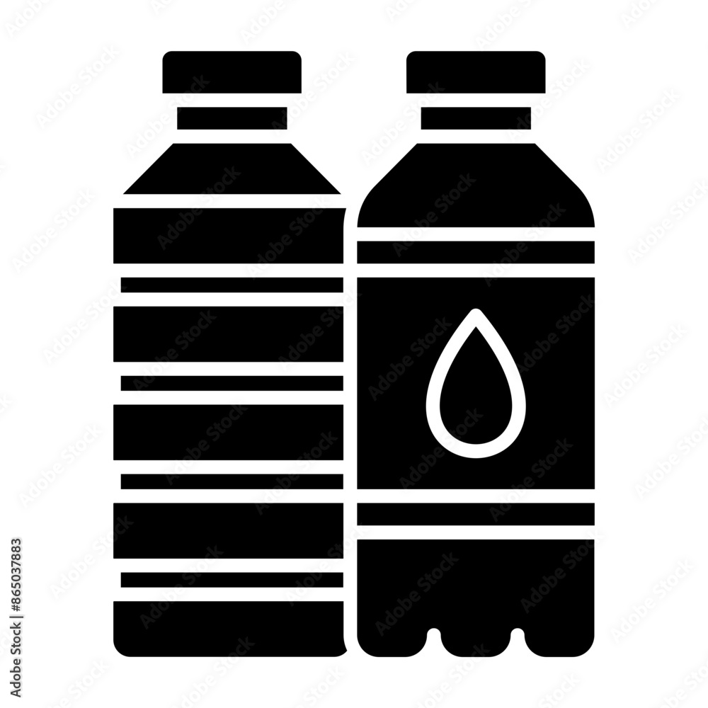 Water bottles Icon Water bottles Icon