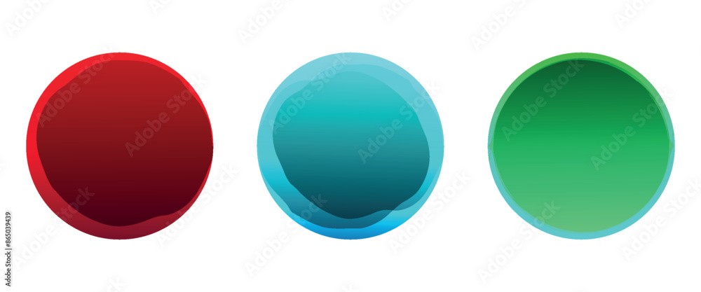 Red blue green squares with paint brush stroke style isolated on white background. Collection of textured effects.vector illustration Red blue green squares with paint brush stroke style isolated on white background. Collection of textured effects.vector illustration