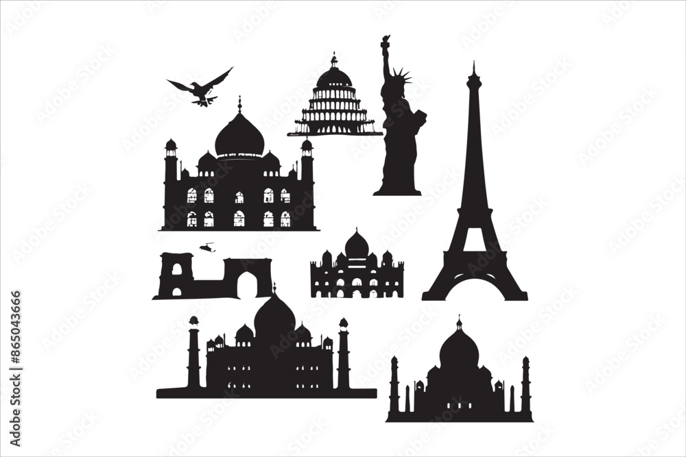 Obraz premium World, Wonders, Travel, Tourism, Global, Landmarks, Famous, Iconic, Monuments, Architecture, Historical, Cultural, Heritage, Sites, Destinations, Adventure, Explore, Discovery, Ancient, Modern, Scenic
