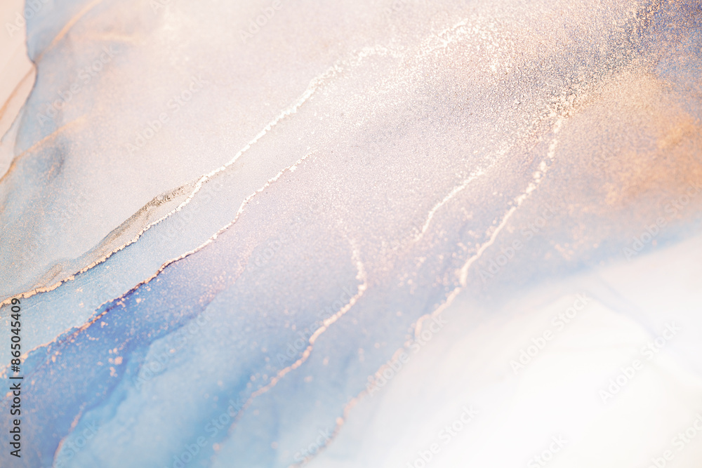 Fototapeta premium Abstract Ink Swirls in Pastel Hues