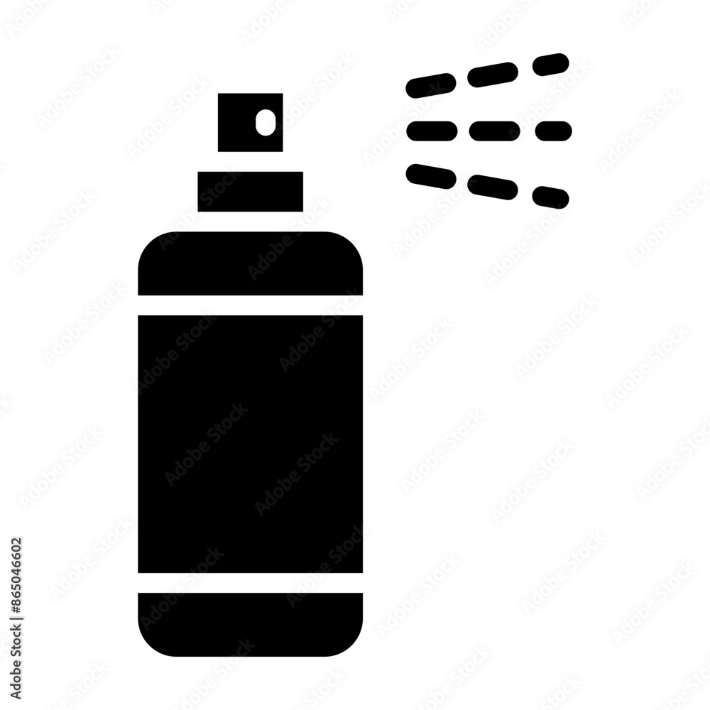 Spray Vector Glyph Icon Design Spray Vector Glyph Icon Design