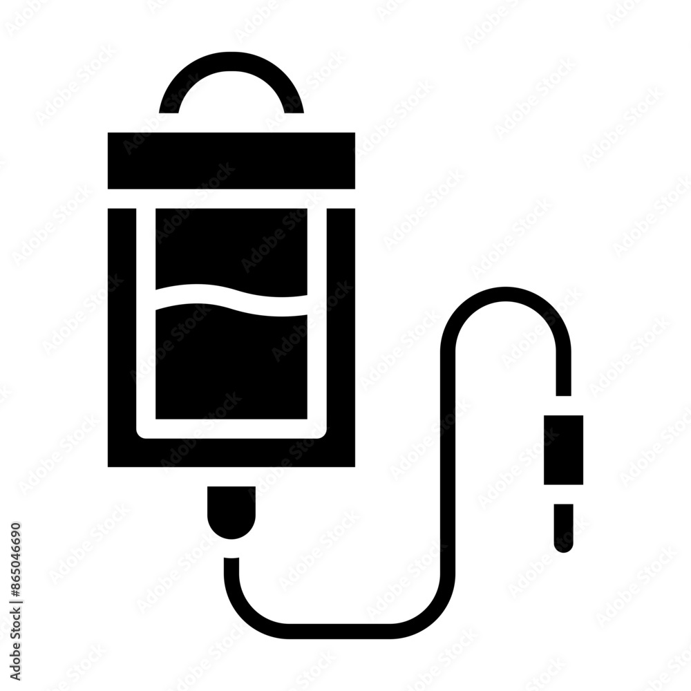 Transfusion Vector Glyph Icon Design Transfusion Vector Glyph Icon Design