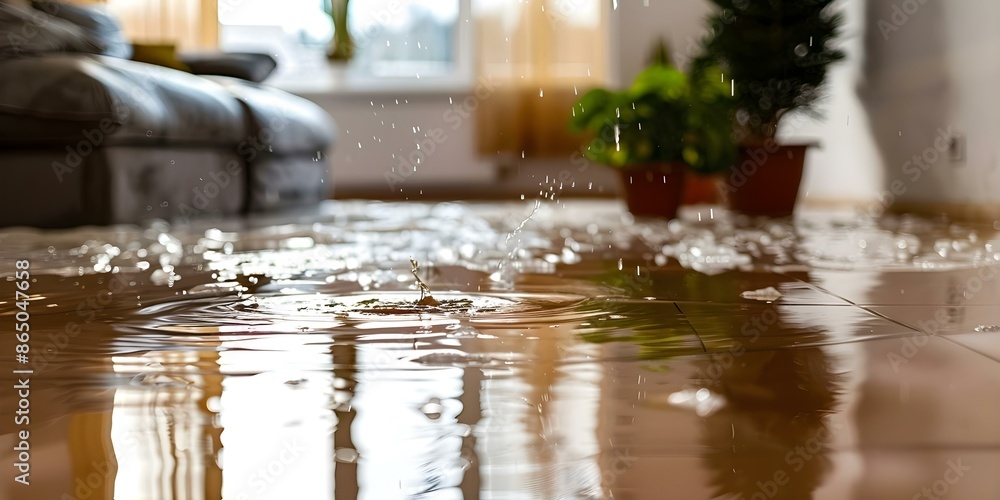 How to Fix Water Damage in Basement Caused by Snowmelt or Pipe Burst. Concept Basement Water Damage, Snowmelt, Pipe Burst, Repair Tips, Prevention How to Fix Water Damage in Basement Caused by Snowmelt or Pipe Burst. Concept Basement Water Damage, Snowmelt, Pipe Burst, Repair Tips, Prevention