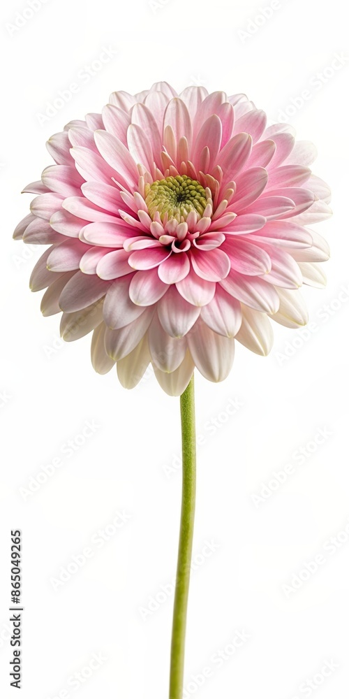 pink gerber daisy isolated on white pink gerber daisy isolated on white