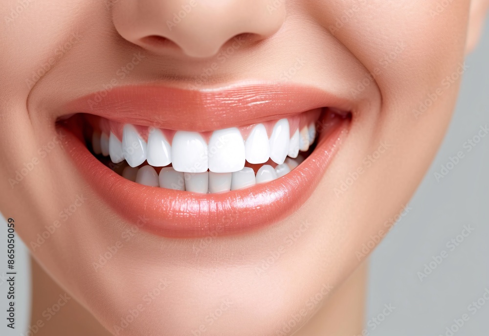 close up of a woman's smile close up of a woman's smile