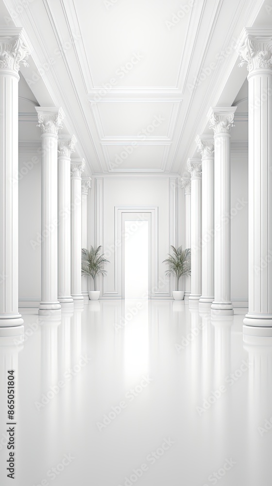 3d render of a corridor with columns HD 8K wallpaper Stock Photographic image 3d render of a corridor with columns HD 8K wallpaper Stock Photographic image