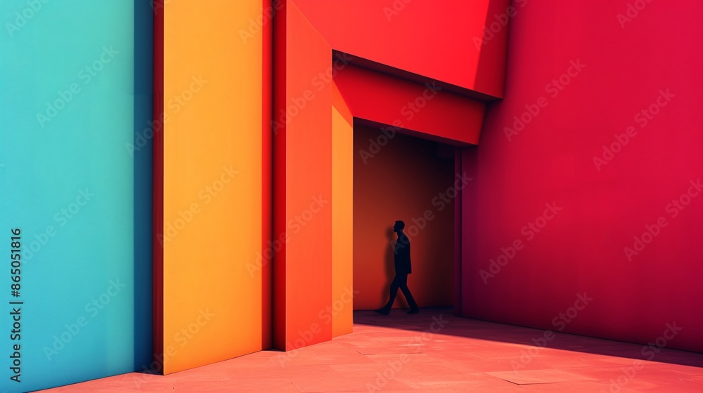 a man walking in a doorway a man walking in a doorway